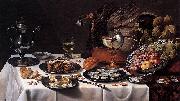 Pieter Claesz with Turkey Pie Germany oil painting artist